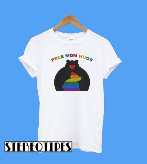 Free Mom Hugs Mama Bear LGBT Bear T-Shirt