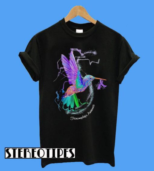 Hummingbird Ribbon Breast Cancer Awareness T-Shirt
