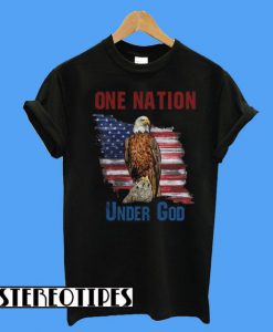 One Nation under God American Eagle Flag T-Shirt
