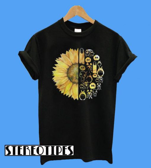 Sunflowers and Studio Ghibli T-Shirt