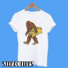 Bigfoot carrying Taco T-Shirt