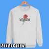 Rose and Checkered Sweatshirt