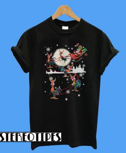 Christmas chicken hei hei and Santa Claus T-Shirt