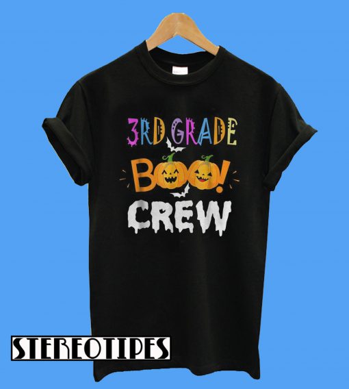 Halloween 3rd Grade Funny The Boo Crew T-Shirt