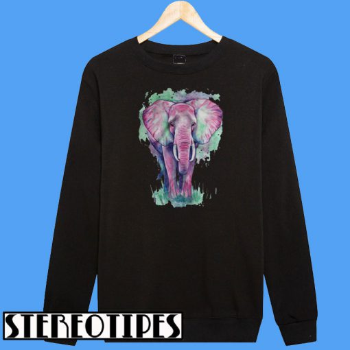 Elefante Acuarelas Elephant Version Sweatshirt