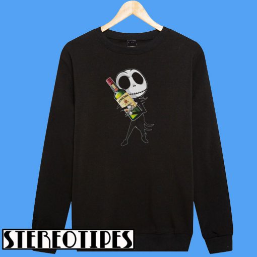 Jack Skellington hug Jameson Irish Whiskey Sweatshirt