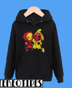 Pikapool Pikachu Pokemon and Deadpool Hoodie