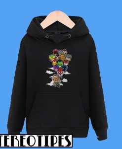 Stan Lee Holding Balloons Avengers Heroes Hoodie