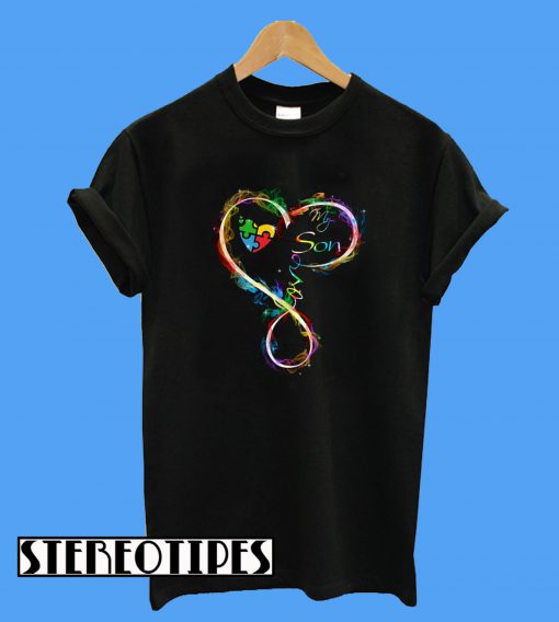 Autism Heart Love My Son T-Shirt