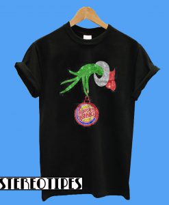 Grinch hand holding Burger King Christmas T-Shirt