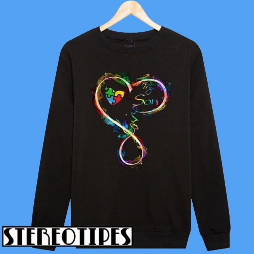 Autism Heart Love My Son Sweatshirt