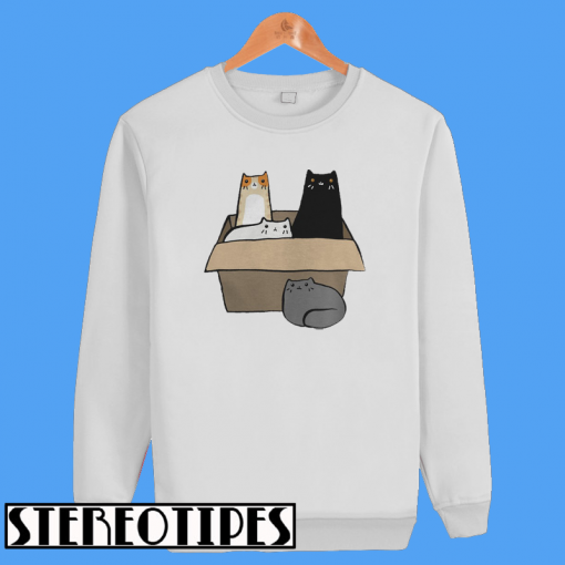 4 Cats In A Box Sweatshirt