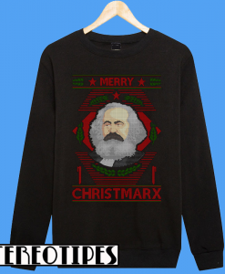 Christmas Karl Marx merry Christmarx Sweatshirt