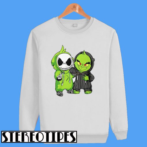 Jack Skellington and Grinch Sweatshirt