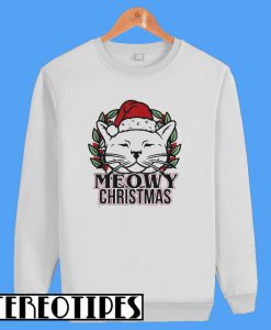 Meowy Christmas Cat Sweatshirt