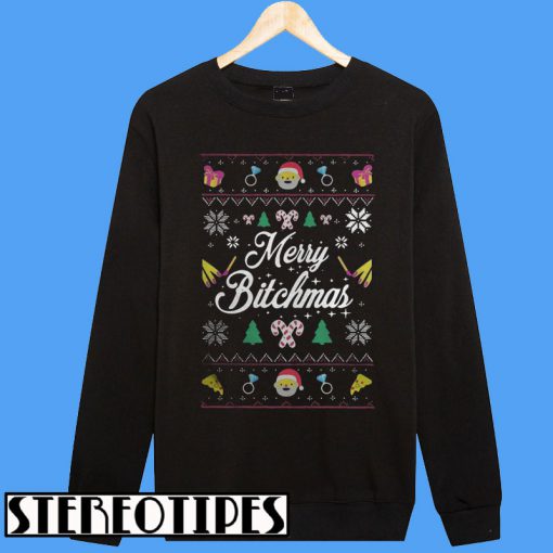 Merry Bitchmas ugly Christmas Sweatshirt