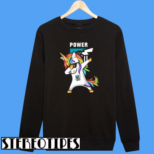 Santa Unicorn Port Adelaide Power Dabbing Sweatshirt