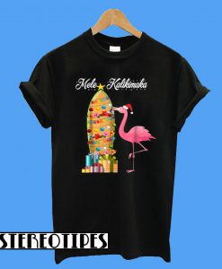 Hawaii Mele Kalikimaka Flamingo Hawaiian ChristmasT-ShirtHawaii Mele Kalikimaka Flamingo Hawaiian ChristmasT-Shirt