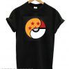 A black dragon ball pokemon T shirt