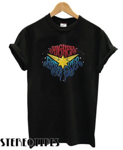 Captain Marvel higher further star T shirt