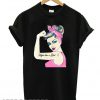 Women's Pink Breast Cancer Awareness Spread T shirt