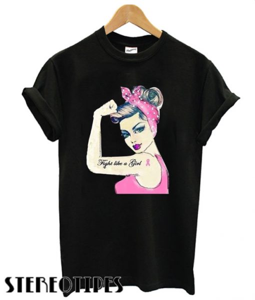 Women's Pink Breast Cancer Awareness Spread T shirt
