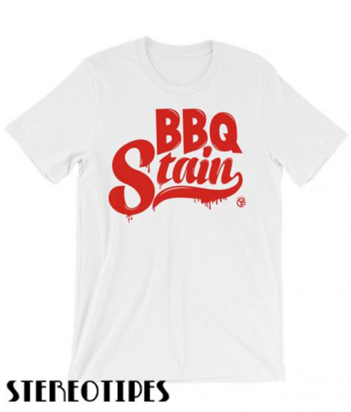 BBQ Stain On A White T shirt