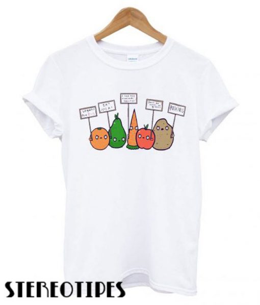 Komnudt GREEN POWER vegetarische VEGAN T shirt