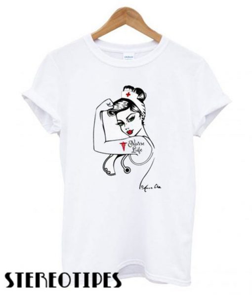 Nurse Queen Life Stethoscope Woman T shirt