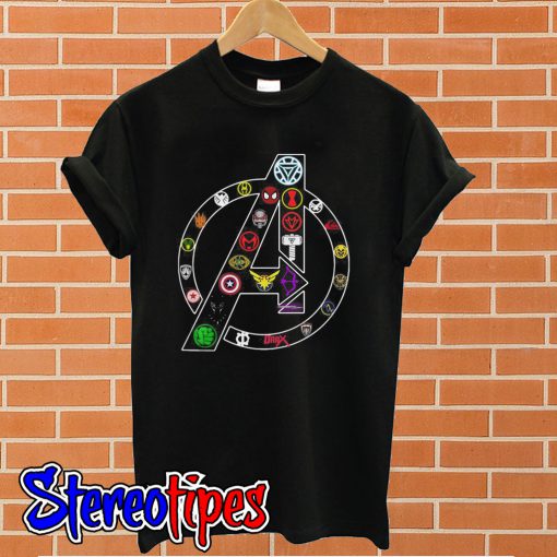 Marvel Avengers Endgame Movie Logo Superheroes T shirt