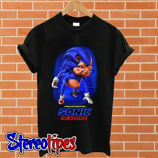 A whole new speed of hero Sonic the hedgehog T shirt