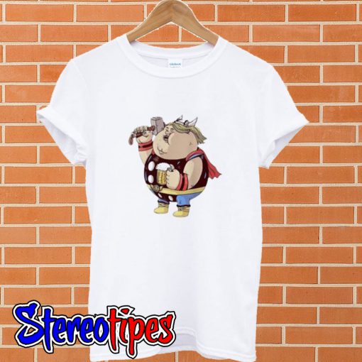 Avengers Endgame Fat Thor And Beer T shirt