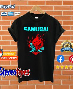 Cyberpunk 2077 Samurai Logo T shirt