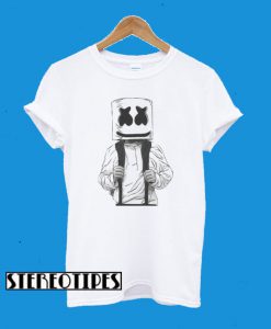 Marshmello Short Sleeve White T-Shirt