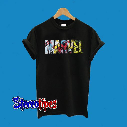 Marvel Comic Strip Logo Unisex T-Shirt