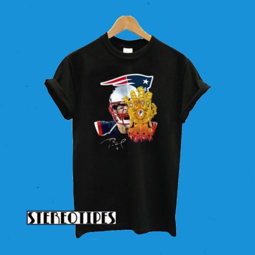 Patriots Infinity Gauntlet Tom Brady T-Shirt