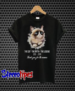 The Cat The Myth The Legend 2012 2019 Thank You T-Shirt