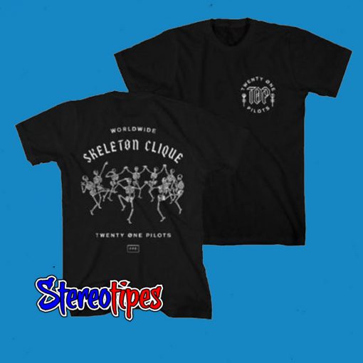 Worldwide Skeleton Clique Twenty One Pilots T-Shirt