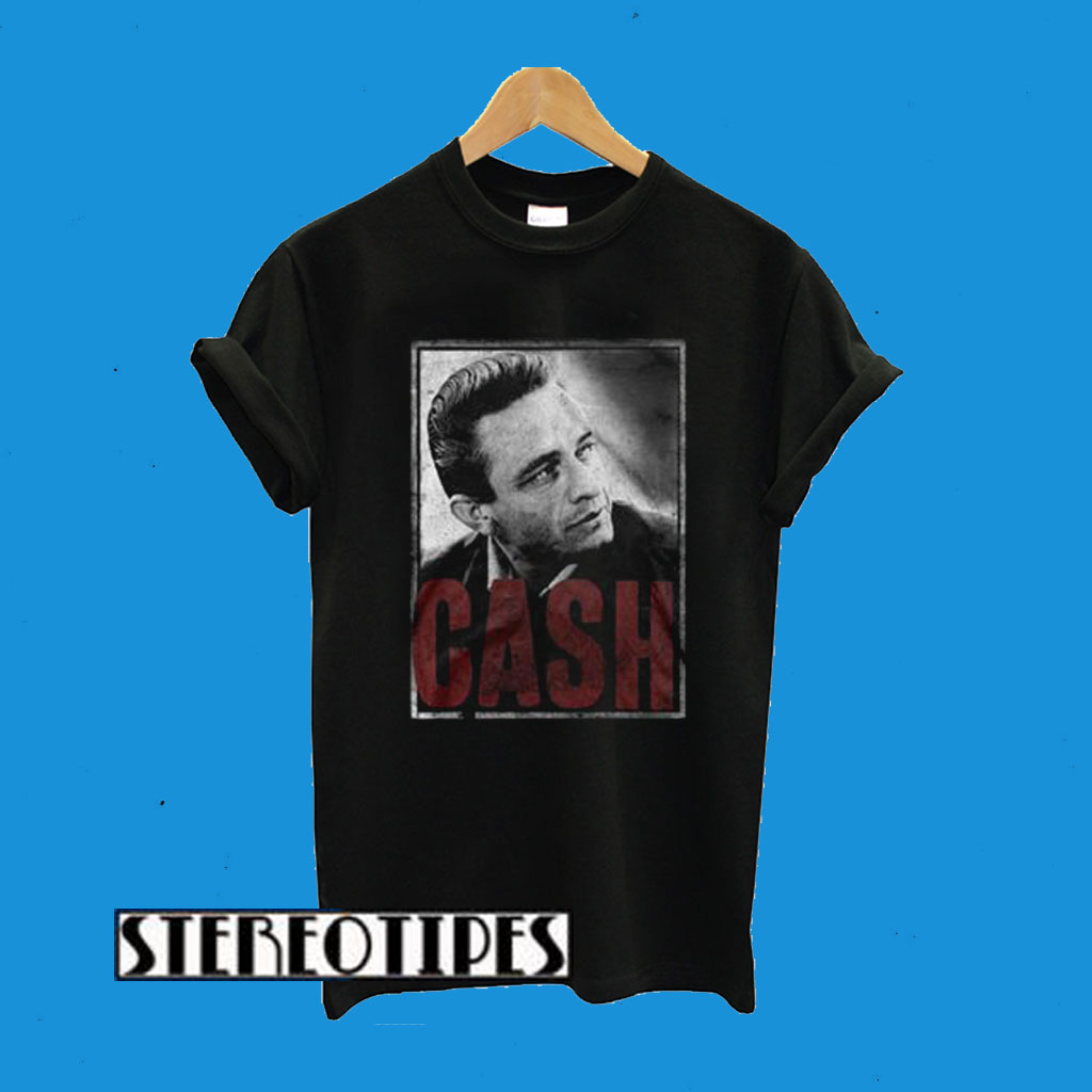 Johnny Cash Red Cash Portrait T-Shirt