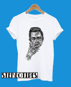 Johnny Cash White T-Shirt