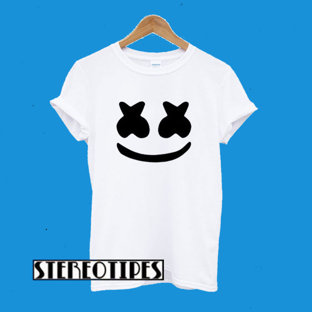 Marshmello Face Graphic T-Shirt