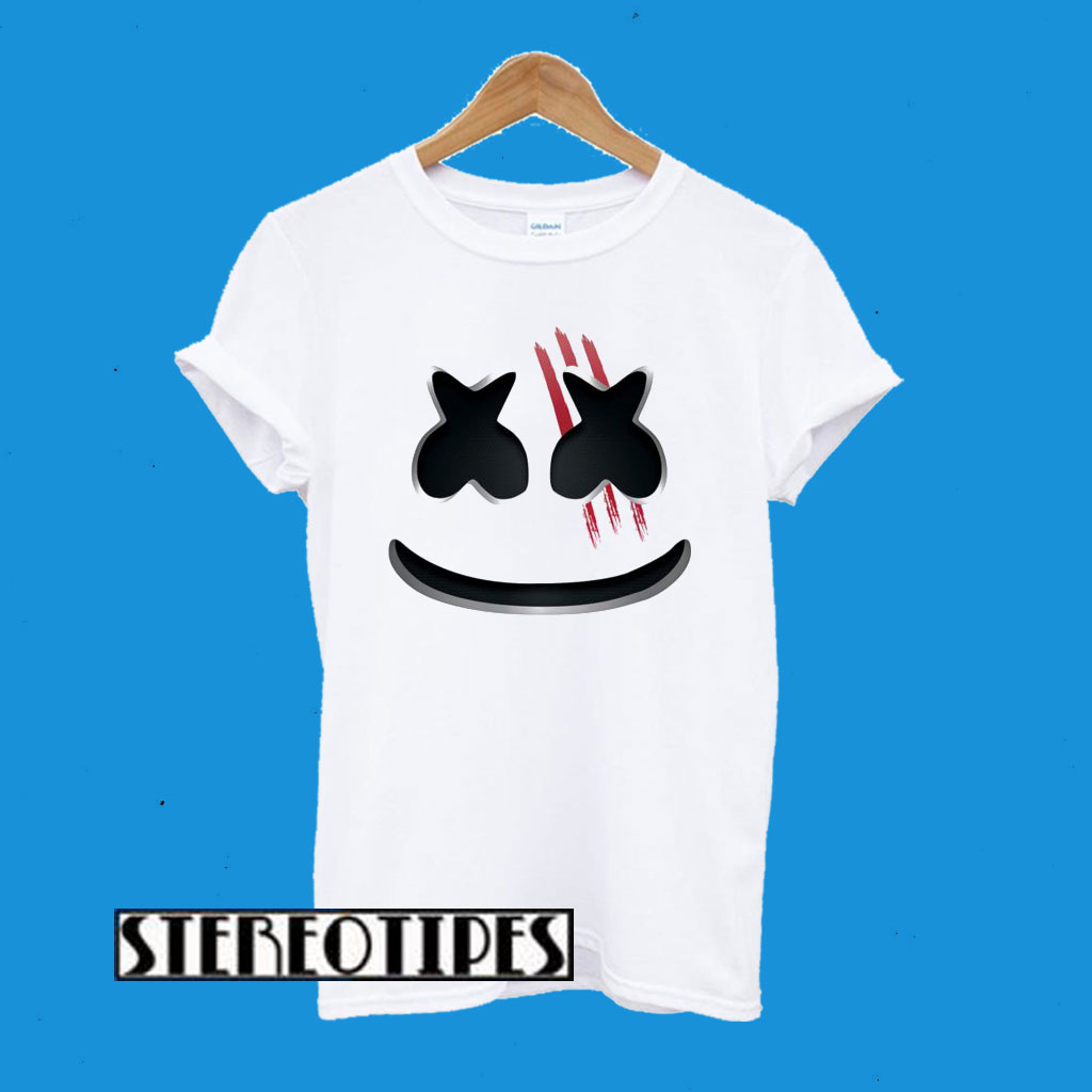 Marshmello Camiseta Hombres Imprimir T-Shirt