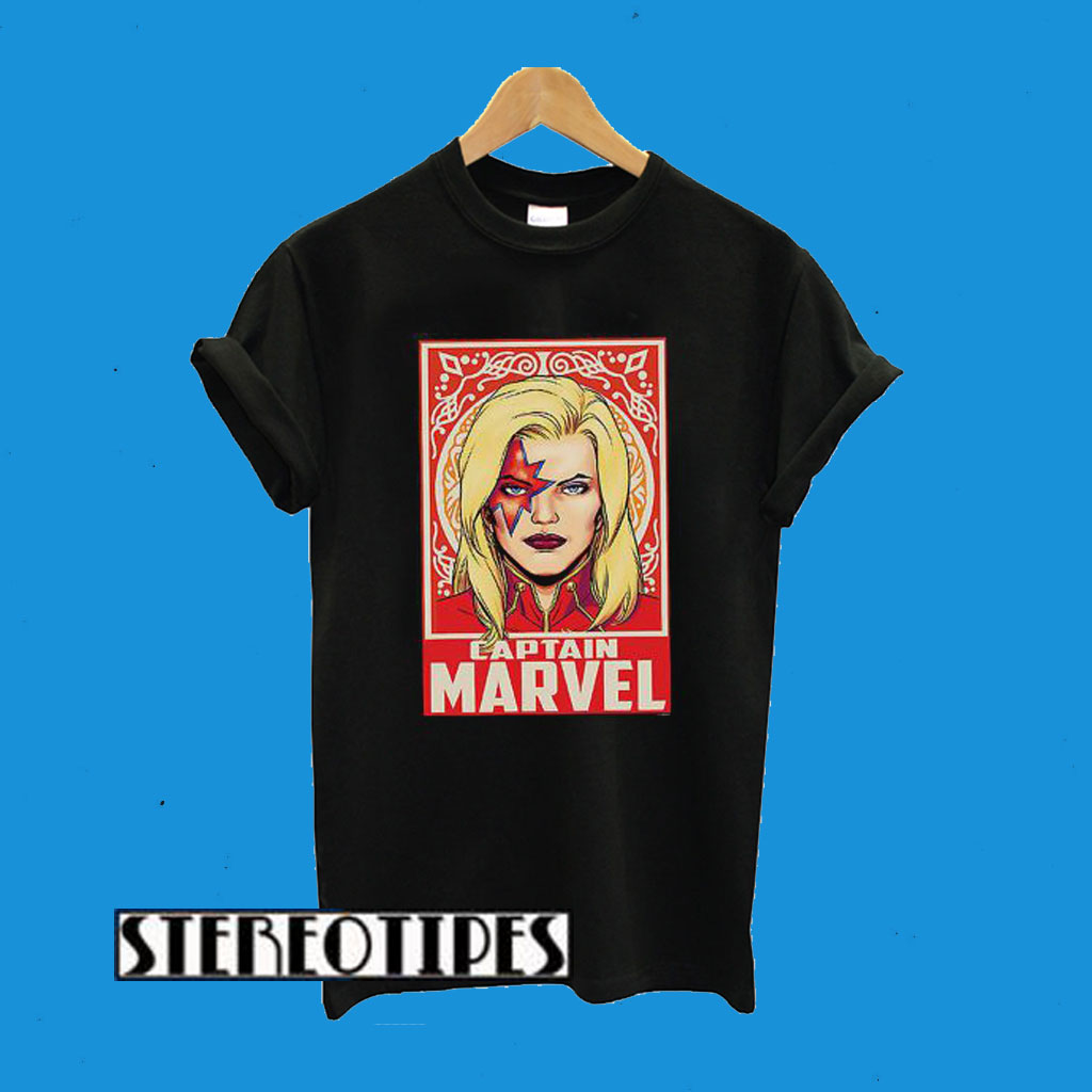 Marvel Boys Captain Marvel Ornament T-Shirt
