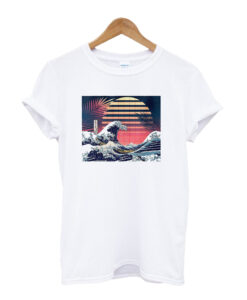 Great Vaporwave of Kanagawa Great Wave T-Shirt