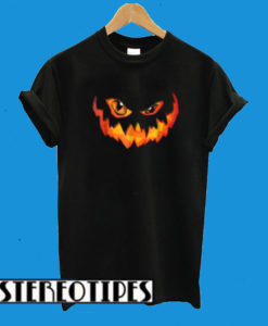 Jackolantern Pumpkin Face Scary Halloween T-Shirt