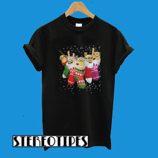 Minions Socks Noel Minions Christmas T-Shirt