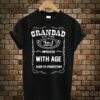 Grandad improved with age men's t-shirt