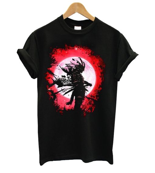 Kungfu Moon Red T Shirt