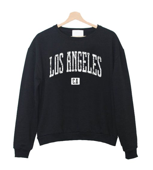 Los Angeles CA Vintage City Crewneck Sweatshirt