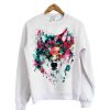 Wolf Abstrak Animal Sweatshirt